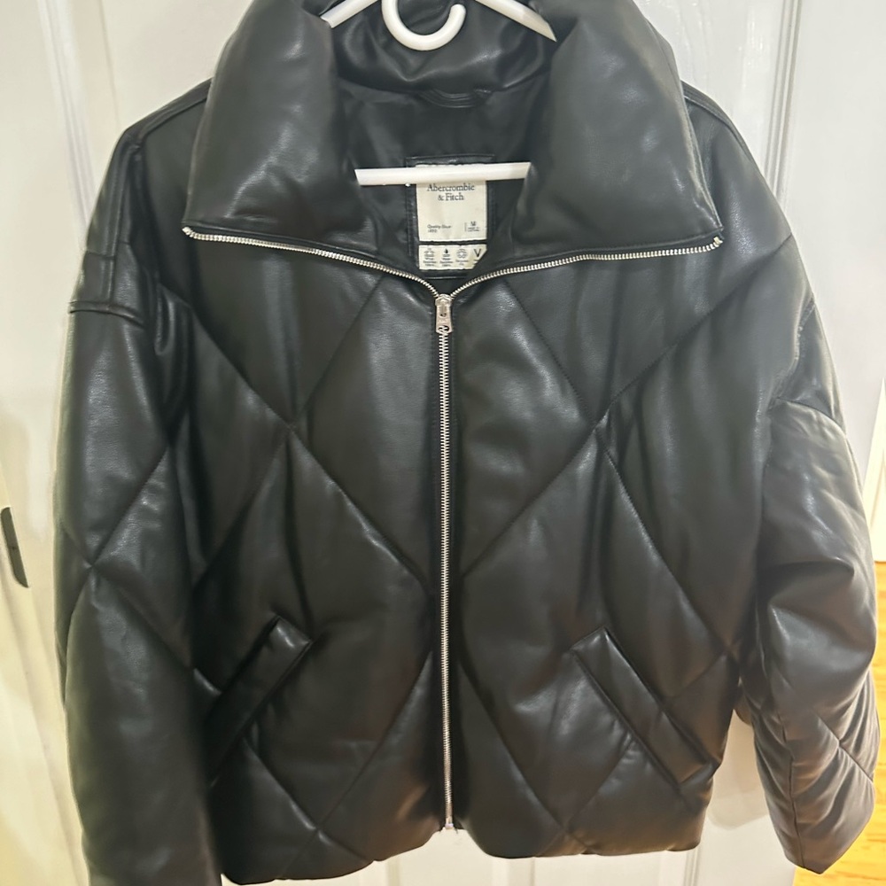 Abercrombie & Fitch Black Leather Jacket